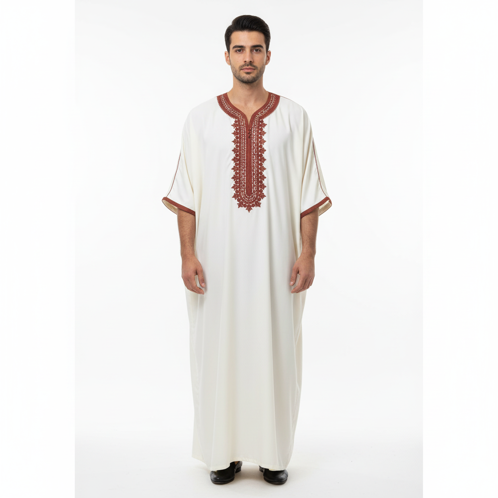 Royal White Moroccan Gandoura Collection