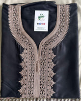 Classic Black Moroccan Thobe