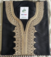 Classic Black Moroccan Thobe