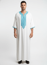 Royal White Moroccan Gandoura