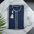 omani sultan navy blue thobe