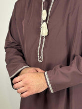 OMANI SULTAN DARK MAROON AND GOLD