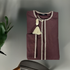 OMANI SULTAN DARK MAROON AND GOLD