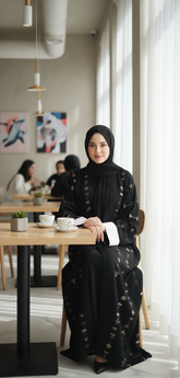 Black Greek Abaya