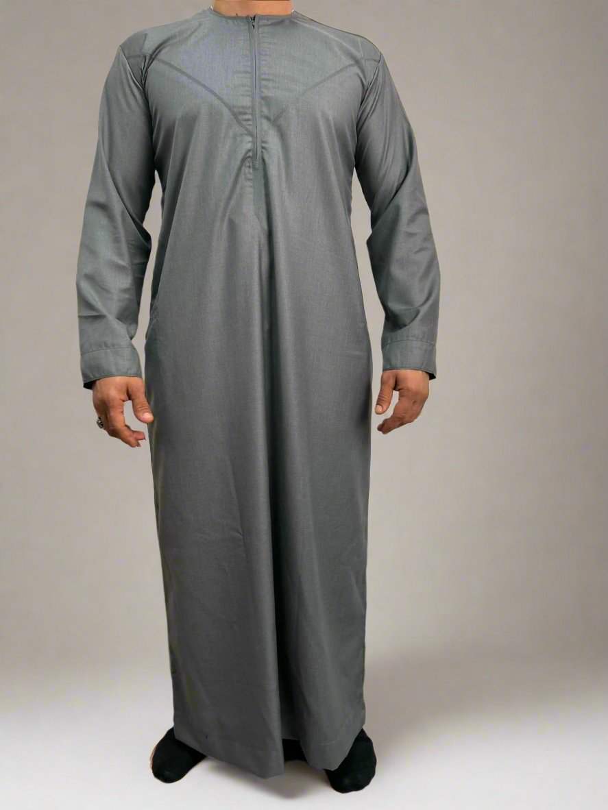 DELUXE EMARATI SILVER THOBE