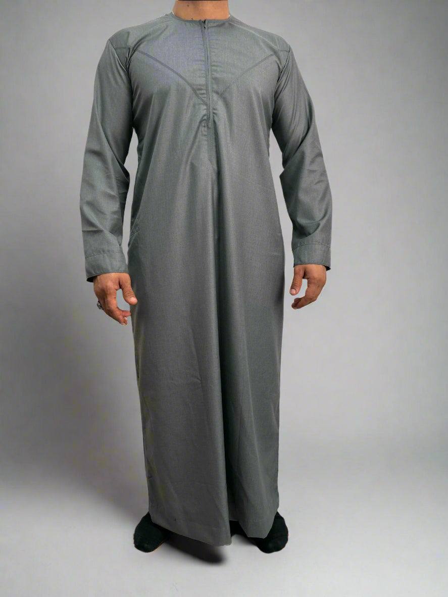 DELUXE EMARATI SILVER THOBE