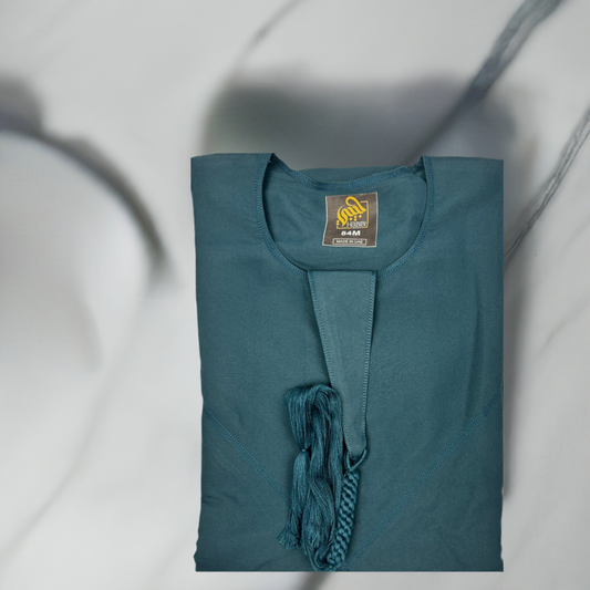 Premium Teal Blue Emarati Thobe