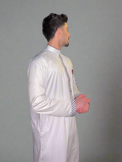 Side shot of the Heritage Thobe, showcasing its minimalist and elegant style