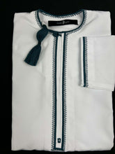  OMANI WHITE AND EMERALD GREEN | BOYS 