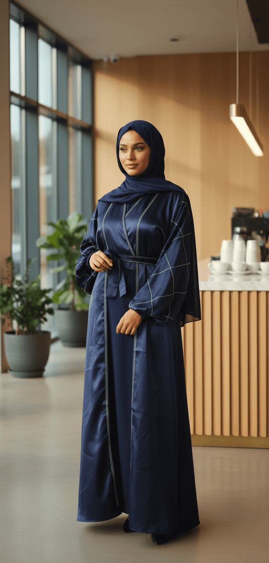 Navy Blue Abaya