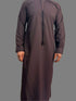 Premium Emarati Maroon Thobe with detachable tassel and breathable fabric for comfort and style