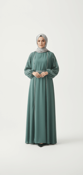 ELEGANT SAGE GREEN ABAYA